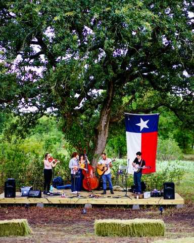Outdoor live music performance in Texas